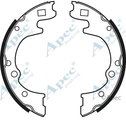 APEC BRAKING Комплект тормозных колодок SHU558